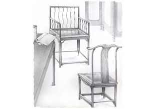 明式家具作品丨涟漪玫瑰椅